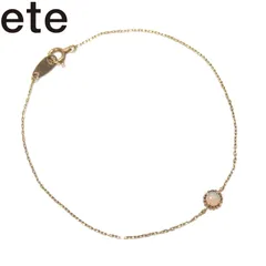 ete オパールブレスレット K10MPG オパール ブラウンダイヤモンド ブレスレット