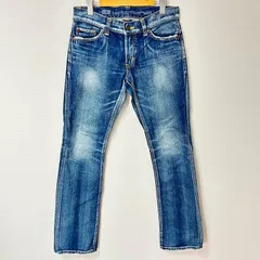 日本製(^w^)b EDWIN エドウィン 503 53533 デニムパンツ 綿100% ダメージ加工 ユーズド加工 ストレート アメカジ 古着MIX デイリー タウンユース インディゴ レディース サイズW29