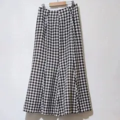 【ロペピクニック】　マーメイドスカート・チェック柄・ギンガムチェック・ブラウン