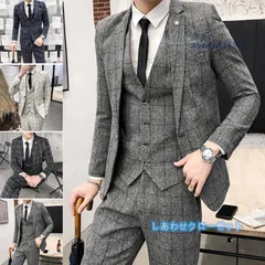 スーツ メンズ おしゃれ スーツセットアップ 3ピーススーツ ビジネススーツ 通勤 紳士服 チェック柄 カジュアルスーツ スリム フォーマルスーツ 洗える 結婚式 ant4y855975