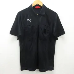 G■プーマ/PUMA 半袖ドライポロシャツ/スポーツウェア【L】黒/men's/112【中古】■