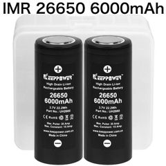 KEEPPOWER IMR 26650 UH2660 6000mAh 2本組