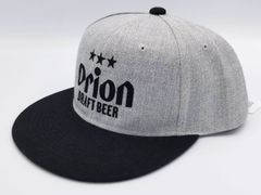 オリオンビール 帽子 フラットバイザーキャップ ヘザーグレー グッズ
