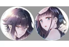 【中古】バッジ・ピンズ [単品] 伴星澪＆伴星隼 缶バッジ(76mm)2種セット 「Switchソフト DistortedCode -生者の残り香- ami-himeパック」 同梱特典