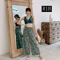 水着 体型カバー  レディース 水着 タンキニ Vネック ビキニ ワイドパンツ 3点セット 20代 30代 40代 ママ水着 ロングパンツ 可愛い お洒落 ボタニカル オトナ女子 バスト  yimeier01