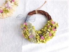 ❤︎送料込み❤︎あじさいのハーフリースgreen