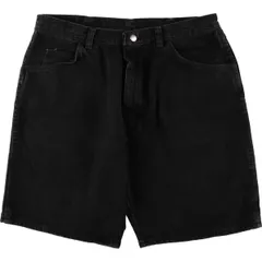 古着 ラングラー Wrangler ブラックデニムショーツ ショートパンツ メンズw34相当/eaa567614
