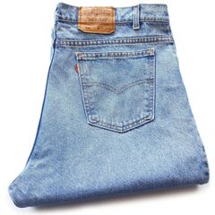 90s USA製 Levi'sリーバイス 550 ダメージ デニムパンツ W40 L34★SDP4289 ビンテージ ジーンズ テーパード バギー ルーズ ビッグサイズ