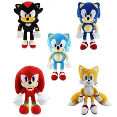 ソニックスザヘッジホッグおもちゃ30cmソニックスザヘッジホッグsuper  sonicぬいぐるみかわいい漫画のキャラクターシャドウナックルズテイルズぬいぐるみ男の子と女の子