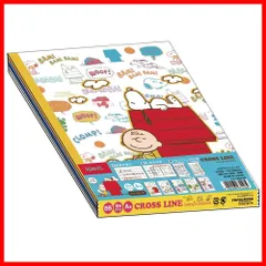 【★人気商品★】B5 A罫 クロスラインノート 5冊パック スヌーピー ナカバヤシ メリーシリーズ 67946