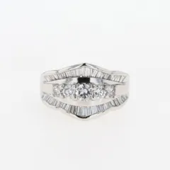 23-4】クンツァイト ダイヤモンド リング 5.85ct D0.08ct-