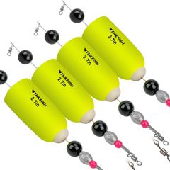 THKFISH 4個 ウキ釣り 飛び出る浮き 釣りポッピングコルク 釣り道具 28g,35g,40g,30g 35g-4個 緑