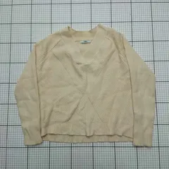 ◇ ⊇ TONAL トーナル シンプル 長袖 ニット サイズ38 クリーム系 レディース E  【1508260045391】