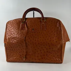 Bally バリー　ハンドバッグ　オーストリッチ(本皮) チェリー色　美品