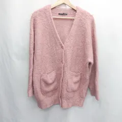 ◇ ⊆ ナチュラルビューティーベーシック シンプル 長袖 カーディガン サイズF ピンク系 レディース E  【1505220007604】