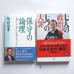政治の本、2冊セットです。七人の政治家の七つの大罪、保守の論理 「凛として美しい日本」をつくる