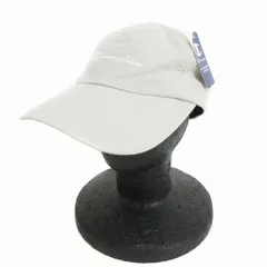 チャンピオン CHAMPION タグ付き キャップ 帽子 ロゴ刺繍 麻 リネン 56.5-58.5cm ベージュ