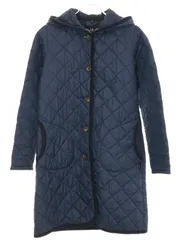 LAVENHAM ラベンハム brundon キルティングロングコート ネイビー 36