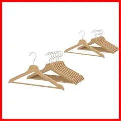 【在庫セール】ＩＫＥＡ 16本セット BUMERANG ナチュラル ブメラング 木製ハンガー 302.385.38【8本×２組】NA