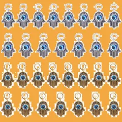 【在庫処分】SUNNYCLUE　ラッキーハンド　30個2色　チャーム　ハムサ　ペンダント　ファティマの手　ピアス　悪魔の目　ネックレス　ハムサの手　パーツ　ハムサハンド　ハンド　アイ　合金ペンダント　手　デビル　ガラスビーズ　イヤリング　イービルアイ　透かし