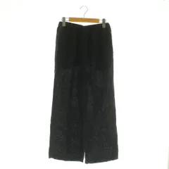 ジャーナルスタンダード レリューム JOURNAL STANDARD relume 21SS Yarn-Dyeリネンイージーパンツ ワイド 36 ブラック /MY ■OS