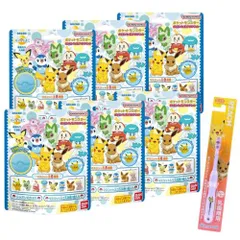 ６個セットバスボム バンダイ バスボール ポケットモンスター ポケモンフィギュアコレクションキッズもママも嬉しい キャラクター 歯ブラシ 1本付き