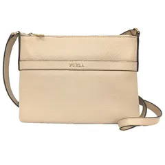 セール FURLA フルラ ポシェット ショルダーポーチ バッグ レザー ベージュ レディース aq9452