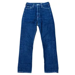 SLY 日本製 ハイウエスト テーパードデニム インディゴ サイズ26 レディースM スライ