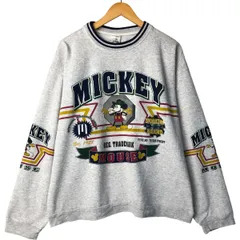 古着 90~00年代 ディズニー DISNEY MICKEY MOUSE ミッキーマウス キャラクタースウェットシャツ トレーナー メンズXL相当/eaa589036