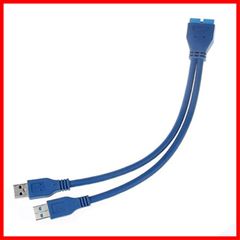 【新着商品】3.0 Aオスtoマザーボード20ピンオス拡張子ケーブルアダプタ… 2ポートUSB JSER