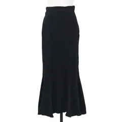 【着用1回】ツルバイマリコオイカワ　フレグランス　ロングスカート　ブラック 着用1回】ツルバイマリコオイカワ フレグランス ロングスカート