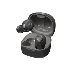 【特価商品】JVCケンウッド Victor HA-A30T2-B ワイヤレスイヤホン Bluetooth Ver.5.3 ノイズキャンセリング アプリ対応 マルチポイント 合計27時間再生 マイク付き 小型 軽量 外音取り込み 防水 ブラックのサムネイル