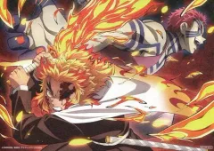 【中古】キャラカード 煉獄杏寿郎＆猗窩座 ufotable描き下ろしA5イラストカード 弐 「劇場版 鬼滅の刃 無限列車編」 第2弾 来場御礼入場者特典