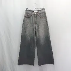 ◇ Θ me+em select ミームセレクト デニムパンツ サイズS グレー レディース E  【1502180023026】