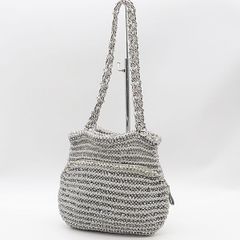 美品 アンテプリマ ワイヤーバッグ トートバッグ シルバー 内布付き