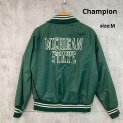 M129☆ナイロンスタジャン☆カレッジロゴ刺繍☆USA製☆90s☆XLサイズ 