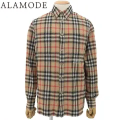 BURBERRY(バーバリー) ノバチェック シャツ トップス アパレル ファッション 長袖 S コットン ベージュ ブラック黒 レッド 8036773 メンズ 40802139184【中古】【アラモード】