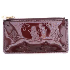 LOUIS VUITTON (ルイヴィトン) ポシェットクレ アマラント モノグラムヴェルニ キーケース コインケース ゴールド金具 ブラウン M93518 CA1077