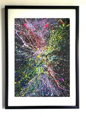 ミルキーウェイ / 抽象画 77×56㎝ B2 額縁セット 原画1点のみ