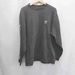 ◇ ⊇ adidas アディダス 長袖 スウェットトレーナー サイズXL ブラック系 レディース メンズ E  【1503060012901】