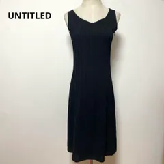 UNTITLED アンタイトル ノースリーブ ワンピース 1 ブラック