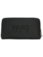 KENZO ケンゾー タイガー刺繍レザーロングウォレット ブラックのサムネイル