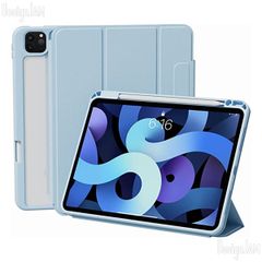 [DJ24000080] nimin iPad Air 11インチ用 マグネット式360度回転軽量ケース ブルー (未開封)