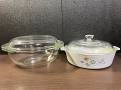 未使用品 CorningWare 2.5リットル 輸入品 パイロセラム USA製 SHOP偶然と必然の間 コーニング社 パイロセラム スキレット ペア