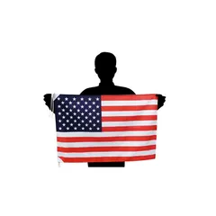 アメリカ国旗 L 星条旗USA 応援サイズ:50×75cm 高級テトロン製 日本製 1