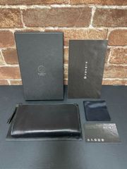 RUBATO&CO. RUBATO AND CO.  ルバートアンドコー Smith スミス "カードが立つ" 日本製 栃木レザー 長財布 ロングウォレット L字ファスナー ブラック