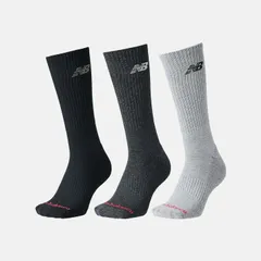 ニューバランス 靴下 3足組 メンズNewbalance レギュラーレングス 3Pソックス 23-29cm NBロゴ くつ下  スポーティ ソックス  カラーソックス 男性 メンズ靴下 紳士ソックス   ブラック グレー ギフト /LAS55638-AS1