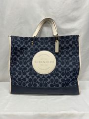 COACH シグネチャー デンプシー22 トートバッグ デニムバッグ - メルカリ