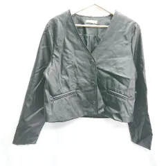 ◇ Dazy-Less 長袖 レザージャケット サイズM ブラック系 レディース E  【1406180094577】