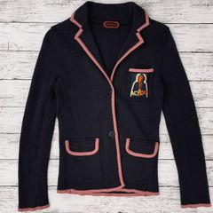 【AC/DC】HYSTERIC GLAMOUR ヒステリックグラマー パイピング ジャケット カーディガン/パープル系 ピンク系/00年 00's Y2K ヴィンテージ アーカイブ/Fサイズ/2NJ-0210/ 服飾 (72-2025-0710-KO-001)